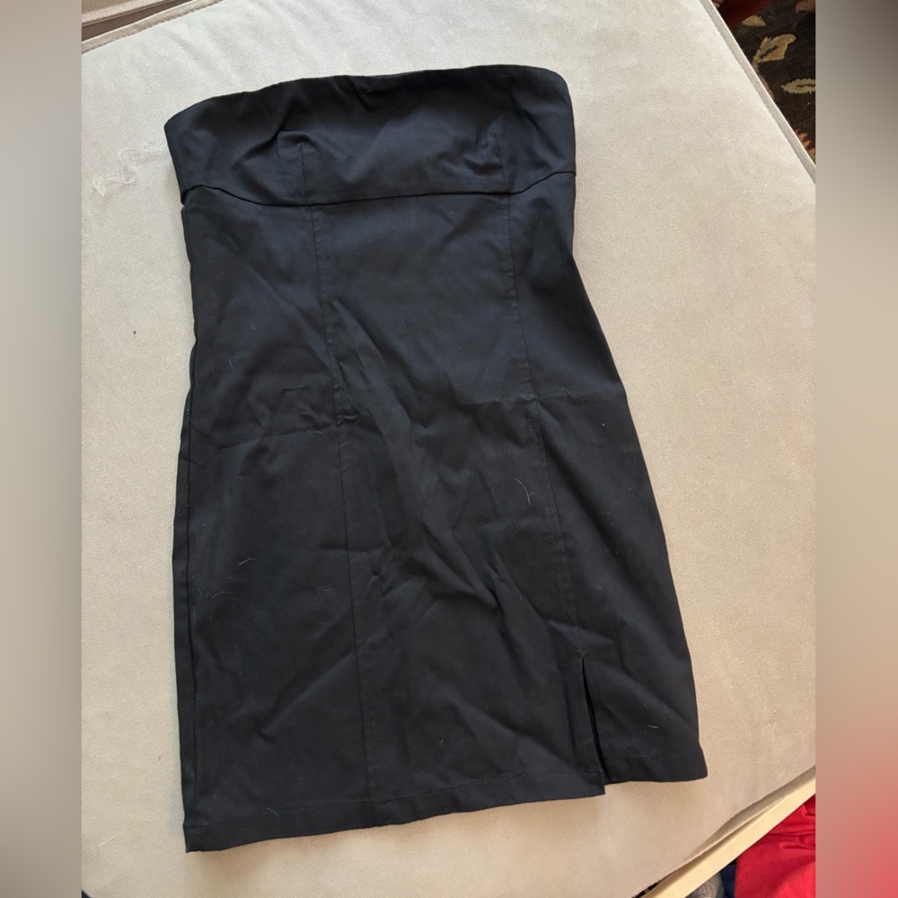 black tube dress